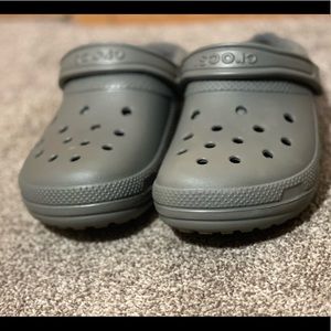 Grey crocs